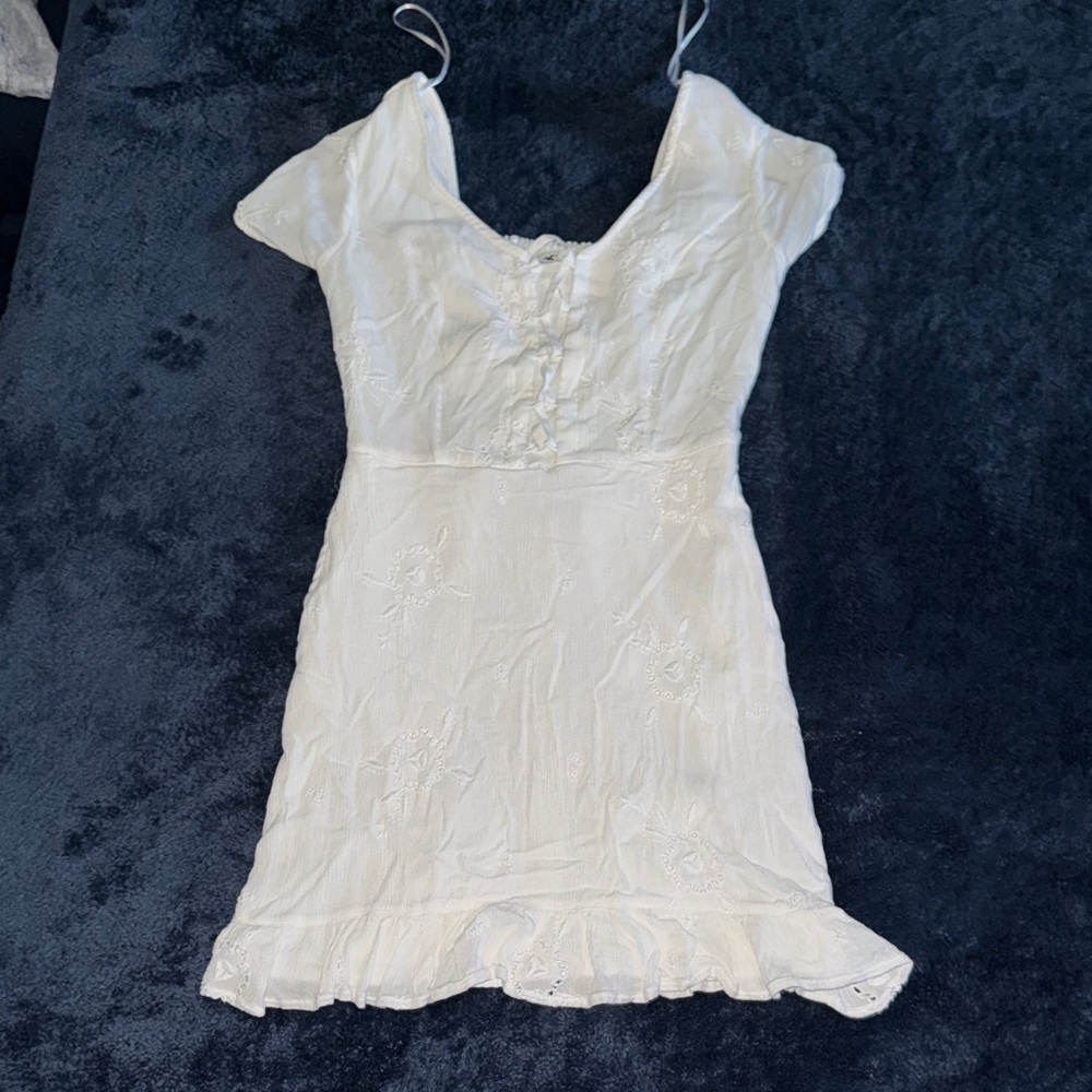Hollister Cream High Low Dress